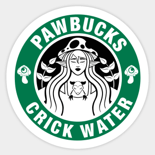 Pawbucks Crick Water Sticker Sticker